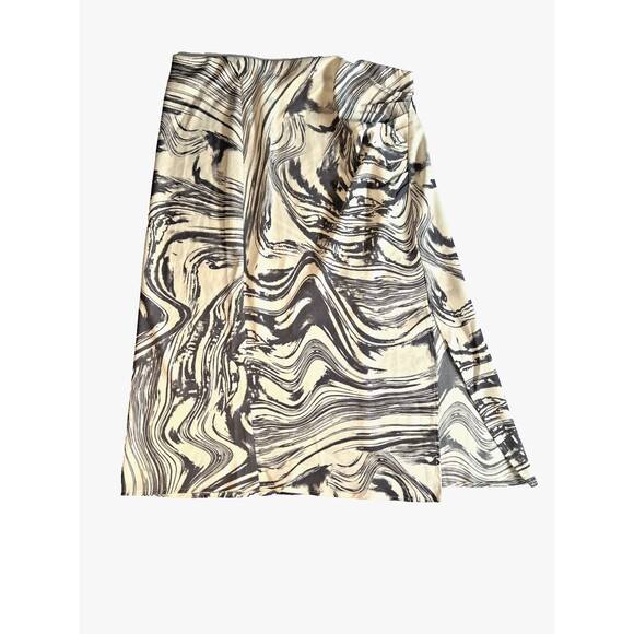 A New Day Dresses & Skirts - A New Day Women's Midi A-Line Skirt, White/Blue, Size Large